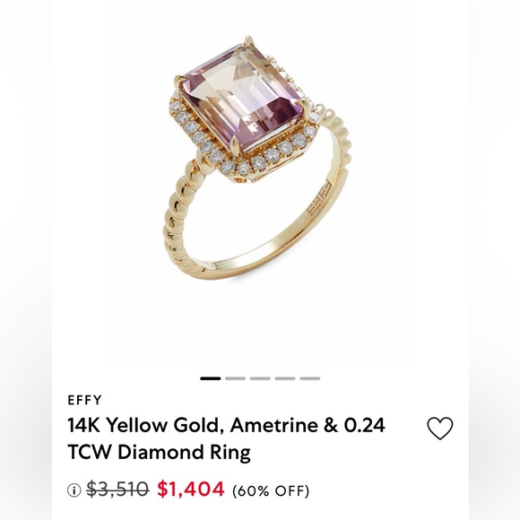 Effy Jewelry - Elegant Ametrine & Diamond Ring